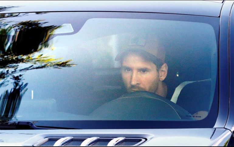 Messi entrenará solo durante los próximos días antes de empezar a participar en las sesiones grupales. EFE /