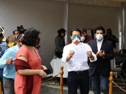 Delgado cumple con el requisito de inscripción ante el INE. SUN/D. Sánchez