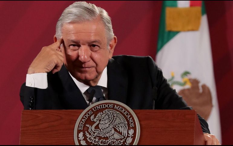 El Presidente Andrés Manuel López Obrador asegura que el que el INE haya negado el registro al partido México Libre, de Felipe Calderón, es un triunfo del pueblo de México. SUN / ARCHIVO