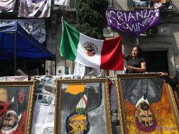 López Obrador descartó que vayan a usar la fuerza pública para desalojar las instalaciones de la CNDH, tomadas por grupos feministas y familiares de víctimas. EFE / ARCHIVO