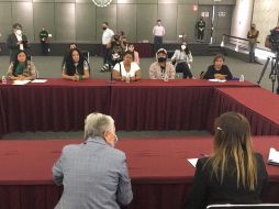 La secretaria Olga Sánchez Cordero participó en el encuentro de este miércoles con los colectivos. @M_OlgaSCordero