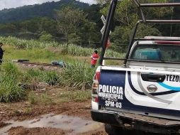 El cuerpo del periodista fue encontrado ayer miércoles sobre las vías del tren entre las comunidades de Motzorongo y Paraíso, en el municipio de Tezonapa. EFE /