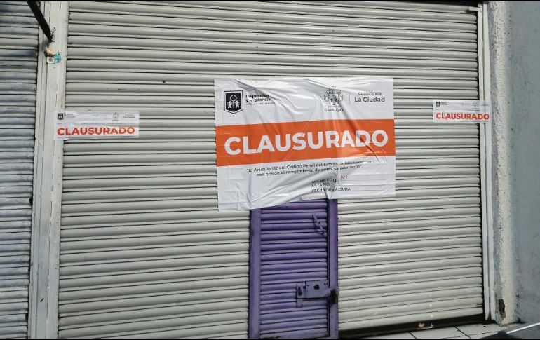 Jueces determinarán las multas que les corresponde pagar a los establecimientos clausurados. ESPECIAL/Ayuntamiento de Guadalajara