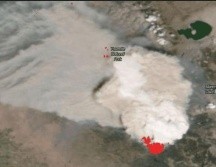 La nube fue captada por los satélites de la NASA. ESPECIAL/NASA