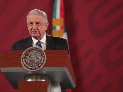 Andrés Manuel López Obrador en la conferencia matutina del 10 de septiembre. SUN/J. Boites