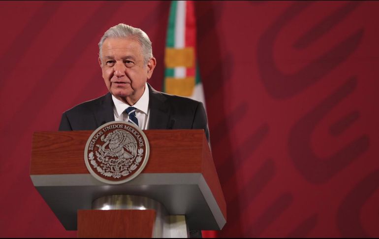 Andrés Manuel López Obrador en la conferencia matutina del 10 de septiembre. SUN/J. Boites