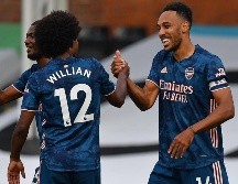 Uno de los protagonistas del la victoria fue el brasileño Willian, que llegó esta temporada, tras su final de contrato en el Chelsea. AFP / B. Stansall