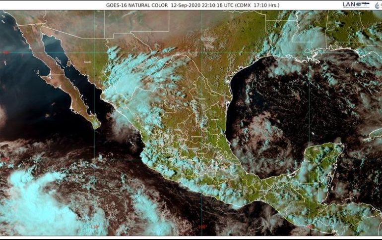 Un canal de baja presión ocasionará lluvias muy fuertes en Jalisco las próximas horas. ESPECIAL/CONAGUA