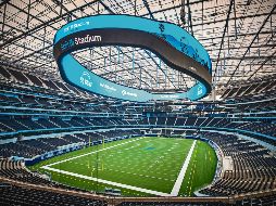 Se invierton cerca de cinco mil millones de dólares para la construcción del Estadio SoFi, casa de Rams y Chargers. AFP/R. Fury