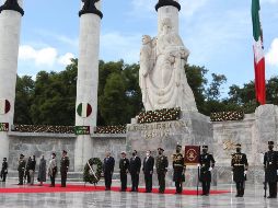 En el evento, al que acudieron el Presidente y otros miembros del Gobierno, los militares recordaron la valentía de los Niños Héroes. SUN / C. Mejía