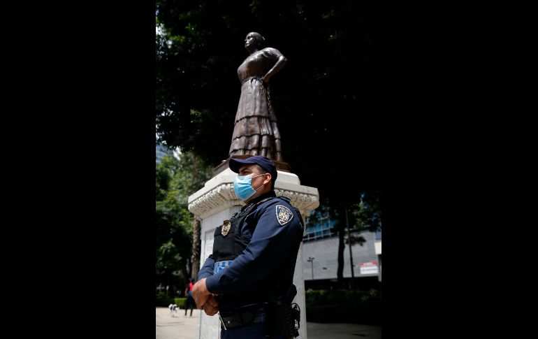 El 21 de agosto pasado se inauguró una estatua de bronce en honor a Vicario en el Paseo de la Reforma, en la Ciudad de México. AP/M. Ugarte