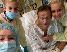 Navalny publicó una imagen desde la habitación que ocupa en un hospital alemán. AP/INSTAGRAM