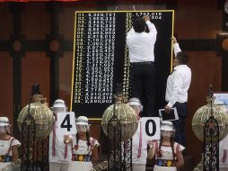 El sorteo se realiza en la sede de la Lotería Nacional en Ciudad de México. SUN/G. Espinosa