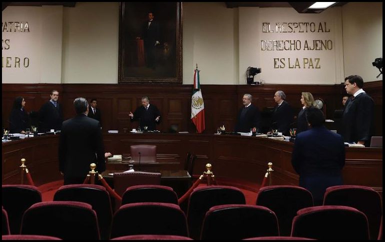 El oficio está dirigido a Arturo Zaldívar, presidente de la Suprema Corte, y fue remitido por Eduardo Ramírez Aguilar, presidente de la Mesa Directiva del Senado. SUN/ARCHIVO