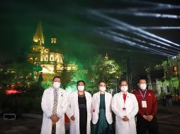 Veinticuatro médicos y representantes de los distintos hospitales y clínicas que atienden la pandemia en Jalisco estuvieron presentes en el evento. EL INFORMADOR/F. Atilano