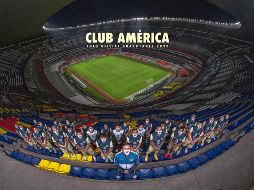 En la imagen se observa al técnico Miguel Herrera al frente del equipo, así como a Bruno Valdez. TWITTER/@ClubAmerica