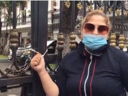 La mujer llegó desde San Luis Potosí a la Ciudad de México a exigir justicia. ESPECIAL