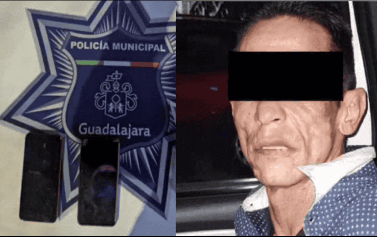 El sujeto es identificado como Luis Jorge “N” de 41 años. ESPECIAL/ Policía de Guadalajara