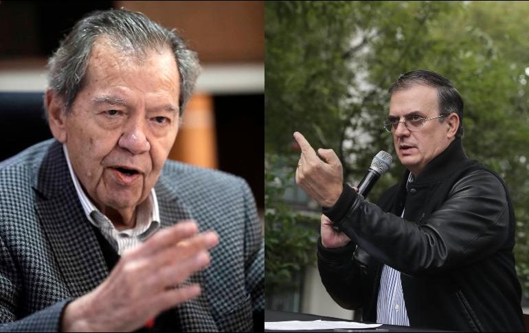 Muñoz Ledo aseguró que Ebrard es una buena carta para encabezar a la derecha en las siguientes elecciones presidenciales. ESPECIAL /