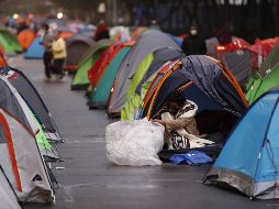 Sheinbaum descarta que se compactara el plantón pese a que tienen ocupada la ruta del Metrobús en Paseo de la Reforma. EFE / J. Méndez