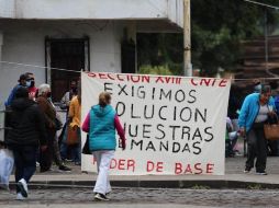 Maestros de la CNTE mantienen un paro desde hace tiempo para exigir que les paguen quincenas atrasadas. SUN / ARCHIVO