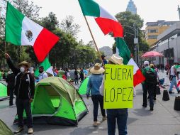 Sin la presencia de algún cuerpo de seguridad, los manifestantes arribaron al primer cuadro de capital. EFE/J. Pazos