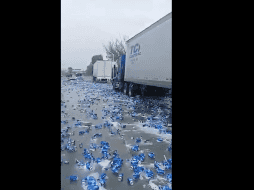 El accidente provocó una pesada carga vial en esta carretera, que es una de las más transitadas del país. ESPECIAL