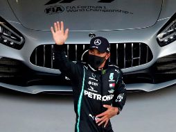 El británico tratará de ganar este domingo su carrera número 91 en su trayectoria deportiva, lo que le permitiría igualar la plusmarca del alemán Michael Schumacher. AFP / P. Golovkin