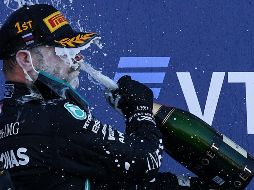 Bottas celebra su triunfo de este domingo. AFP / K. Kudryavtsev
