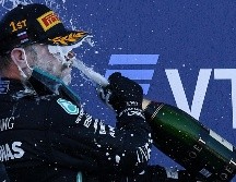 Bottas celebra su triunfo de este domingo. AFP / K. Kudryavtsev