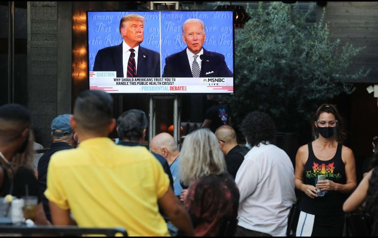El primer debate entre Donald Trump Joe Biden se llevó a cabo en Cleveland, Ohio, y estuvo marcado por la falta de claridad en las propuestas de ambos participantes. AFP/M. Tama