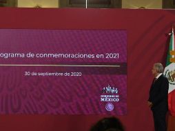 AMLO detalló que en esta celebración participará todo el gobierno federal, así como el gobierno de la Ciudad de México. SUN / H. García