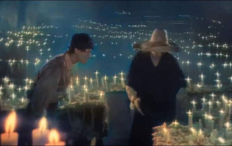 Una de las escenas más populares de la película filmada en las Grutas de Cacahuamilpa. ESPECIAL