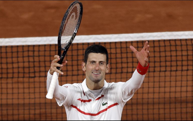 El serbio Novak Djokovic derrotó con contundencia al colombiano Daniel Elahi Galán, 6-0, 6-3 y 6-2 en dos horas y 8 minutos. EFE / Y. Valat