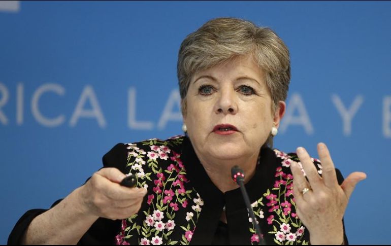 Alicia Bárcena, secretaria ejecutiva de la Cepal, participa en una conferancia de prensa en Ciudad de México. EFE/ARCHIVO