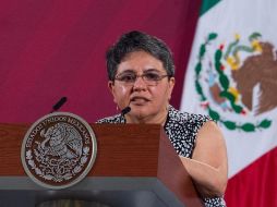 El pasado 23 de septiembre, Buenrostro estuvo con el Presidente Andrés Manuel López Obrador, en la conferencia de prensa en Palacio Nacional. TWITTER/ @SATMX