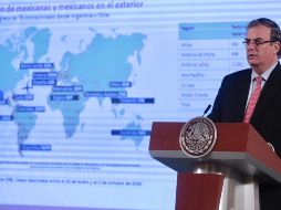 Ebrard señaló que con la oposición en Chihuahua de entregar el agua se pone en riesgo uno de los convenios más favorables y exitosos que ha firmado México. SUN/B. Fregoso