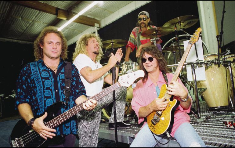 Unión. Michael Anthony, Sammy Hagar, Alex Van Halen y Eddie Van Halen en 1993, en una de las etapas más exitosas del cuarteto de rock. AP