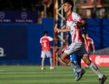 Diego Medina, de Tepatitlán, festeja tras anotar el gol del empate. IMAGO 7/F. Meza