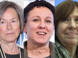 Louise Glück, Olga Tokarczuk (2018) y Svetlana Alexiévich (2015) son las últimas mujeres que han ganado el Nobel de Literatura.  ESPECIAL