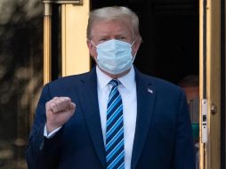 Trump fue diagnosticado con COVID-19 la semana pasada y estuvo hospitalizado de viernes a lunes. AFP/ARCHIVO