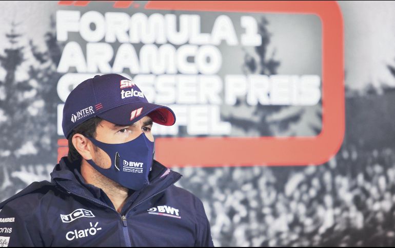 Sergio Pérez buscará otro buen resultado este fin de semana en el GP de Eifel. AFP