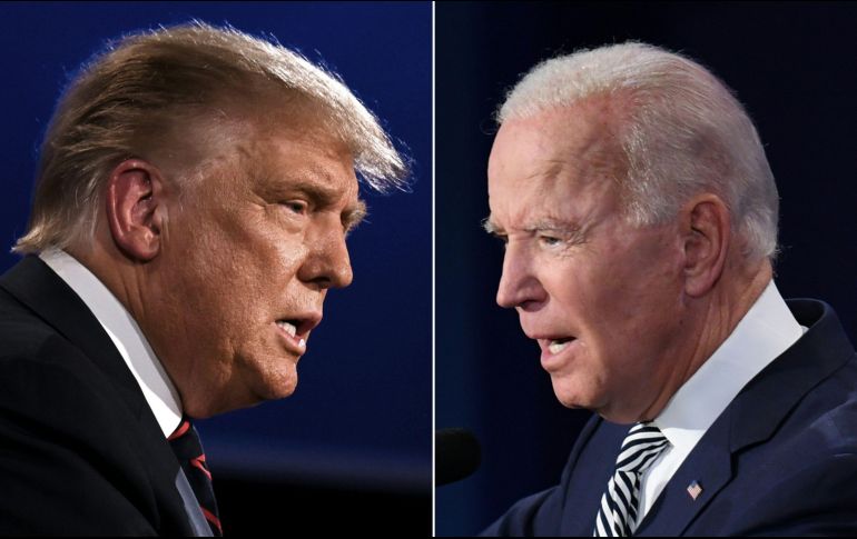 Biden aparece con una ventaja general de diez puntos sobre Trump, con un 52% de la intención de voto, frente a un 42% del actual gobernante. AFP / ARCHIVO