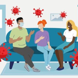 Covid-19: el gráfico que te ayuda a evaluar el riesgo de contagio cada vez que vas a una reunión social