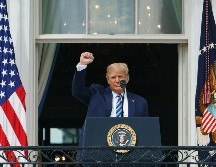 ''Quiero que sepan que nuestra nación va a vencer este terrible virus de China'', expresó, ante cientos de personas que asistieron al evento al aire libre. AFP / M. Ngan