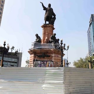 Fotogalería: retiran monumento a Colón de Paseo de la Reforma