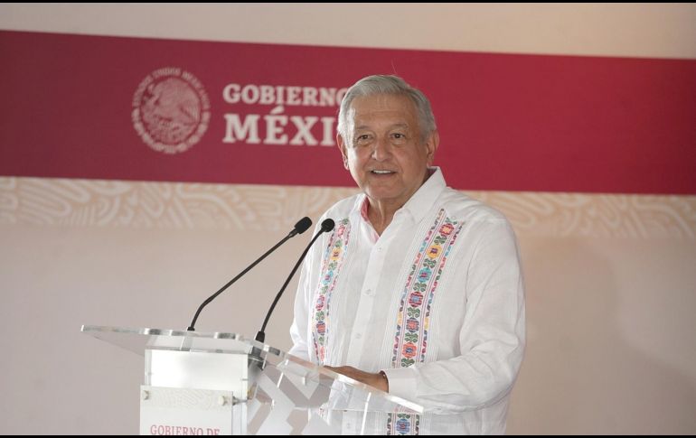 López Obrador destacó que con el descenso en los contagios y personas fallecidas por el coronavirus, ya hay una recuperación del turismo. EFE / Presidencia