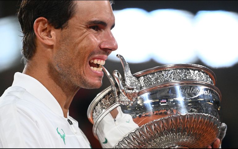 INDOMABLE. Nadal no perdió un solo set en esta edición de Roland Garros. AP• J. Crosnier
