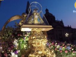Por primera vez la Romería de la Virgen de Zapopan se realiza sin la presencia de multitudes de fieles debido a la contingencia del coronavirus. ESPECIAL /