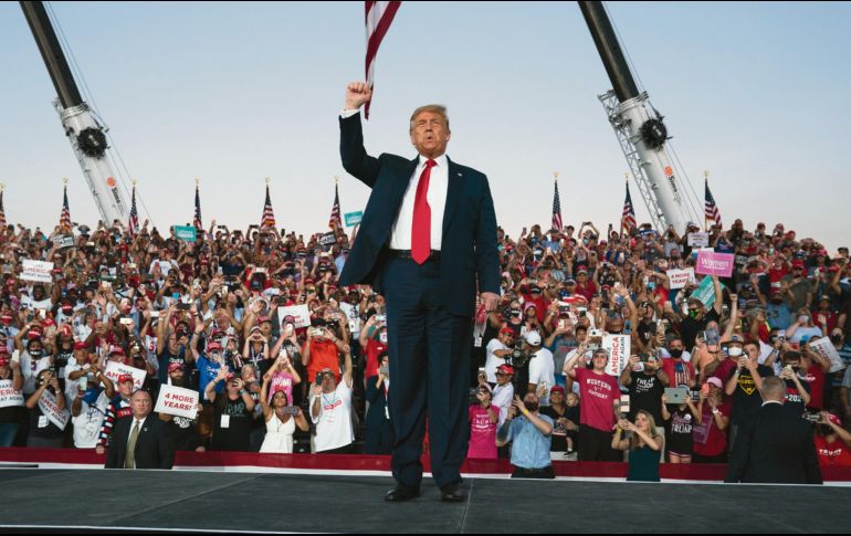 CAMPAÑA. El mandatario visitó Florida ayer. AP